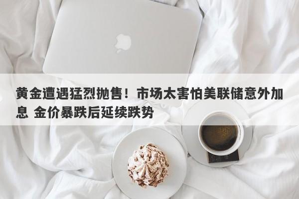 黄金遭遇猛烈抛售！市场太害怕美联储意外加息 金价暴跌后延续跌势