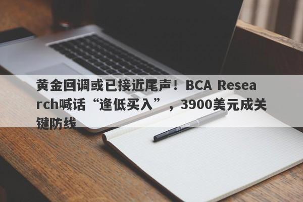 黄金回调或已接近尾声！BCA Research喊话“逢低买入”，3900美元成关键防线