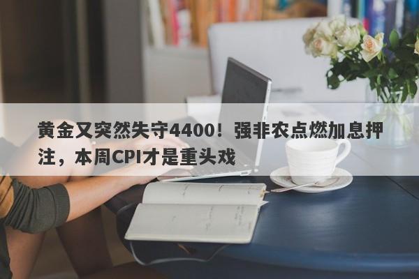 黄金又突然失守4400！强非农点燃加息押注，本周CPI才是重头戏