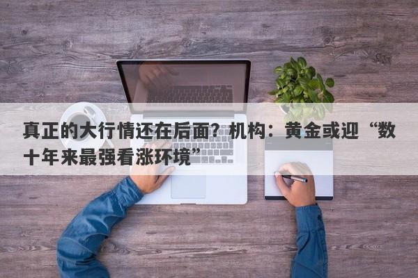 真正的大行情还在后面？机构：黄金或迎“数十年来最强看涨环境”