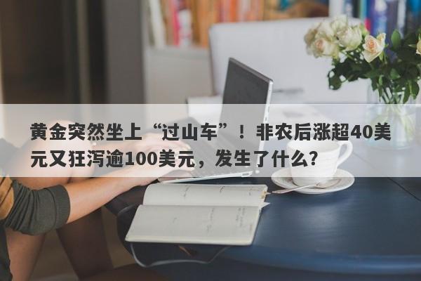 黄金突然坐上“过山车”！非农后涨超40美元又狂泻逾100美元，发生了什么？
