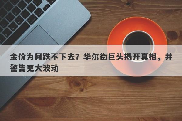 金价为何跌不下去？华尔街巨头揭开真相，并警告更大波动