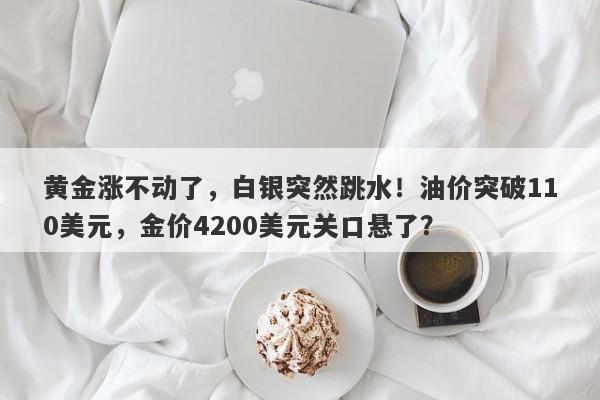 黄金涨不动了，白银突然跳水！油价突破110美元，金价4200美元关口悬了？